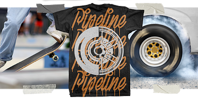 Pipeline Shirt Graphic apparel cars illustration shirt graphic skateboard