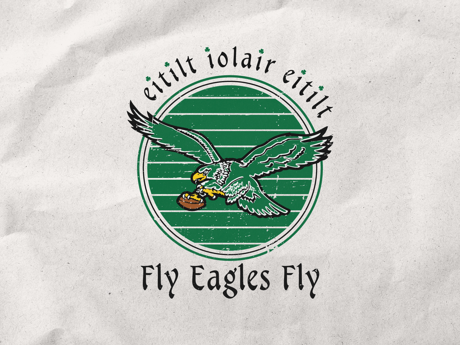 Graphic t-shirt design | Fly Eagles Fly | Vintage Logo artwork design graphic design graphic t shirt graphic t shirt design illustration logo print retro logo shirt design sports logo t shirt t shirt design tee graphic tshirt typography vector vector art vintage logo vitange t shirt
