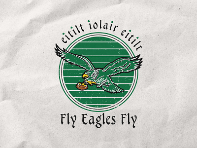 Graphic t-shirt design | Fly Eagles Fly | Vintage Logo artwork design graphic design graphic t shirt graphic t shirt design illustration logo print retro logo shirt design sports logo t shirt t shirt design tee graphic tshirt typography vector vector art vintage logo vitange t shirt