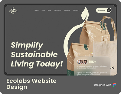 EcoLabs Website Design app branding design ecolabs landing page typography ui ux web design