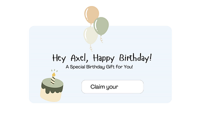 Birthday Pop Up Overlay