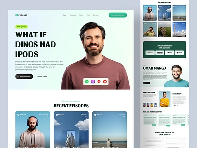 Podcast Website Landing Page landingpage podcast podcast app podcast landing page podcast stodio podcast website podcast website design podcasting podcasts landing page podcasts platform ui podcasts web app stodio booking uiux design web design webflow website designer