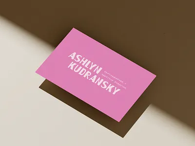 Hot Pink Business Card brand design brand identity branding design edgy logo funky lettering illustration logo logo design logo design branding logo design concept logo designer