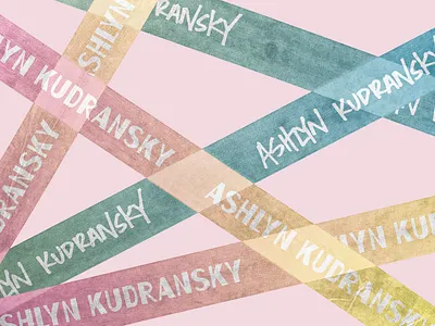Ashlyn Kudransky Packing Tape brand design brand identity branding design illustration logo logo design logo design branding logo design concept neon tape design packing tape