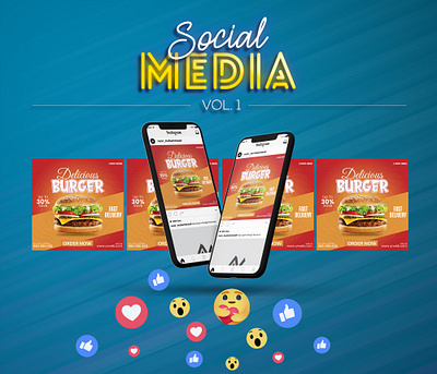 FOOD SOCIAL MEDIA POST DESIGN branding food social media design graphic design social media design social media post