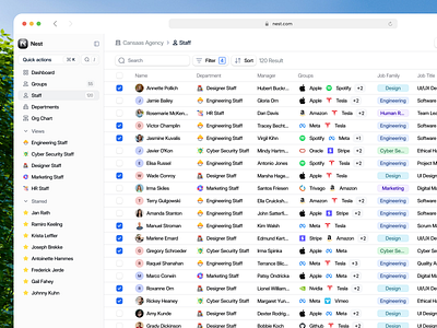 HR Dashboard cansaas clean dashboard dashboard ui design hr hr dashboard human resource interface list management minimalist people management product design project manager saas saas design table ui ux