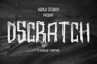 Dscratch - Display font artistic typeface authentic font bold lettering casual vibe chalk style creative typography distressed style edgy aesthetic hand drawn font handmade look raw texture rugged design rustic chalk scratch text unique design