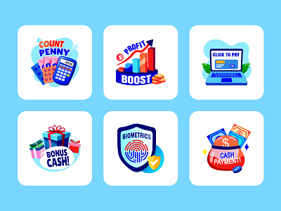 Credit and Debit Card Stickers bank card banking business cash checkout credit card credit card checkout credit card payment debit card finace fintech lettering money money transfer online banking payment stickers typography vector wallet