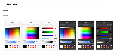 Dynamic Color Picker UI animation graphic design logo motion graphics