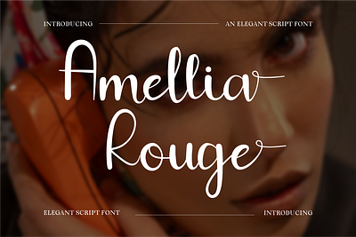 Amellia Rouge – Beauty Script branding font calligraphy font elegant font feminine font grace font handwritten font luxury font modern font script font wedding font