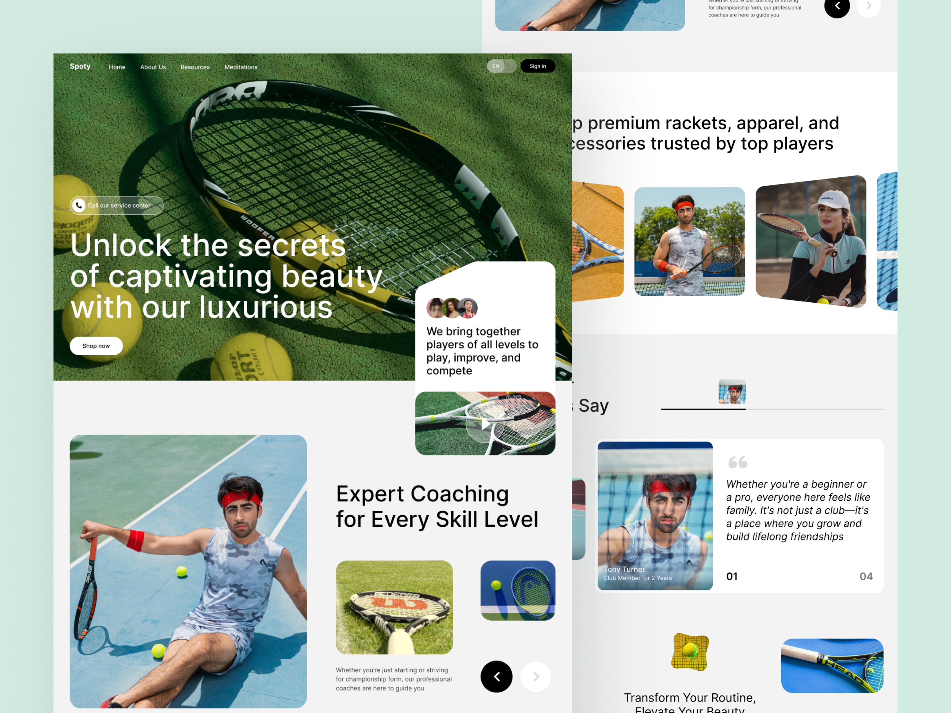 Example of Landing Page Design & Development