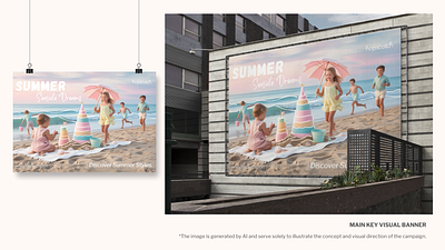 Kidswear Summer Campaign ai brand design brand identity branding campaign colour design graphic design illustration kid kidswear redesign summer visual design