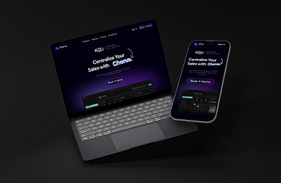 ✨ Chorus: A Dark Mode Website Design - Portfolio Project✨ creative design dark mode website darkmode design community design portfolio design showcase figma figma design responsive website ui ui design uiux design uiux inspiration ux webdesign inspiration website design