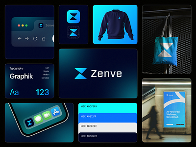 Zenve Branding a saas branding ai branding ai logo ai logo design ai saas tech logo design bag design brand identity branding logo saas logo ui z branding design z latter app logo z latter branding kit z latter saas logo z logo z logo branding z logo and branding zenve branding zenve logo design