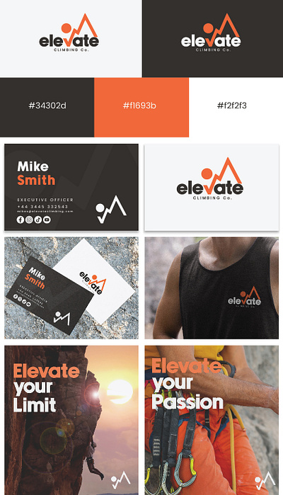 Elevate climbing co branding