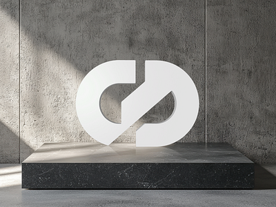 GD mark brutal strong design logo mark logotype stone manufacture manufacturing