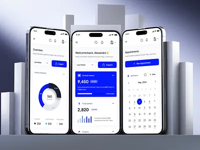 SuperDoc® Web App Design, Healthcare dashboard healthcare medicine medtech