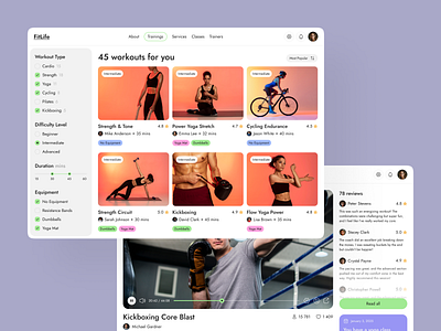 Fitness Website fitness fitness training fitness website training website ui ui ux ui ux design ux web application design web design web design inspiration web ui