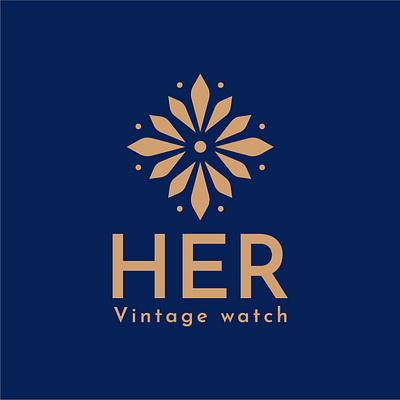 HER Vintage watch branding identity graphic design