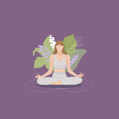 Yoga poster branding design graphic design illustration mood yoga