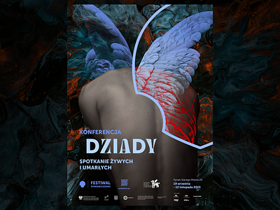 "Dziady" Konference Poster (Festiwal Rymkiewiczowski) death design graphic art graphic design poster poster series print wings