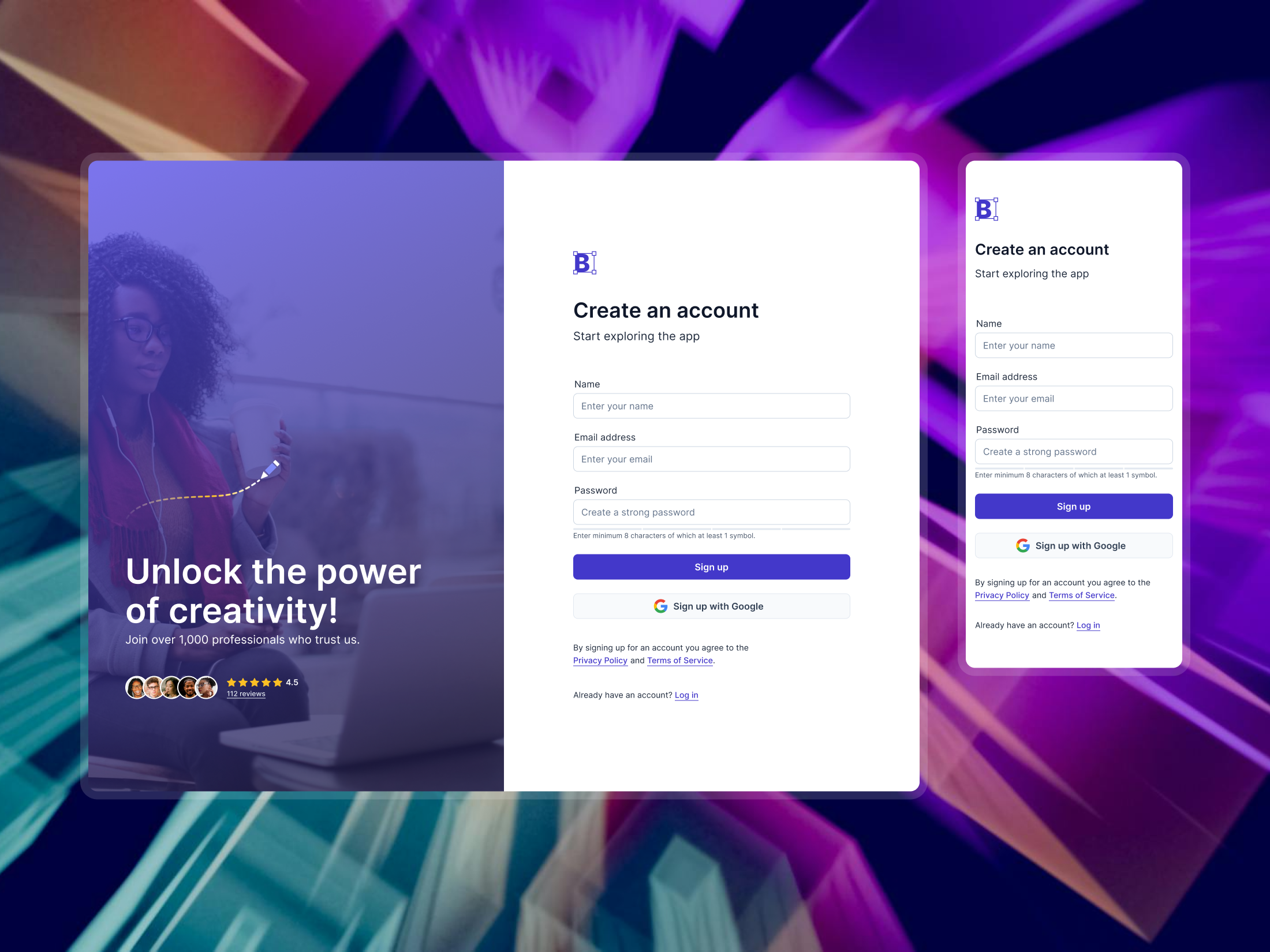 Example of Authentication [01] - Create an account