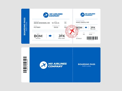 Flight Ticket & Boarding Pass V3 UI Design Concept adobe xd aeroplane airlines boarding pass airlines ticket ui boarding pass boarding pass design design figma figma ticket design flight illustration qr code design ticket ticket design ui ui design ux ux design