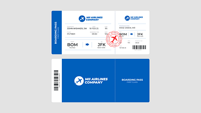 Flight Ticket & Boarding Pass V3 UI Design Concept adobe xd aeroplane airlines boarding pass airlines ticket ui boarding pass boarding pass design design figma figma ticket design flight illustration qr code design ticket ticket design ui ui design ux ux design