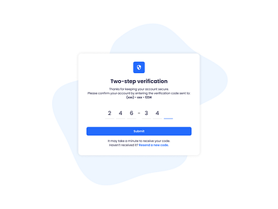 Verification design desktop security two step ui ux verification