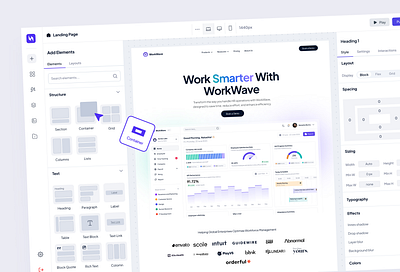 Weasy - Website Builder app builder cms component dashboard elementor elements framer layouts no code no code builder page builder product responsive saas web development webflow website builder wordpress