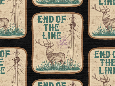 End Of The Line branding company brand logo company branding company logo design graphic design hunting illustration logo typeface wild