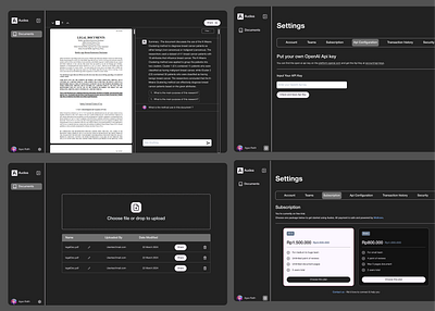 Audea - Legal Documents Assistant design legal document ui ux web design