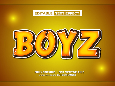 3D Text Effect 3d banner boyz branding business corporate creative design dexignbuzz dribbble editable graphic design illustration logo marketing template text effect trending ui vector