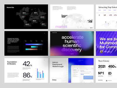 AI Startup Investor Deck brand guideline branding color data data visualization deck gradient investor deck keynote pitch pitch deck pitchdeck powerpoint powerpoint presentation presentation presentation slide slide typography webflow website