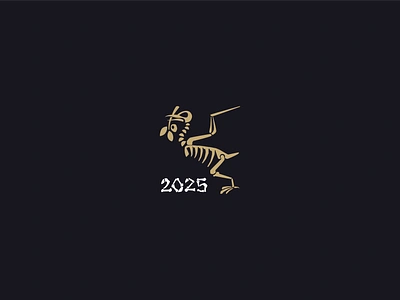 2025 bird bones branding death dove freedom graphic design hope icon illustration logo mark minimalist new year olive branch peace skeleton ui war world