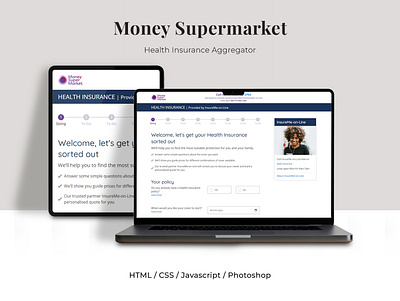 Money Supermarket branding css design html photoshop