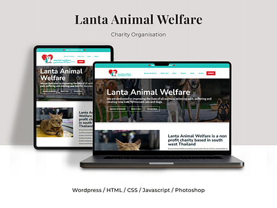 Lanta Animal Welfare branding charity cms css html photoshop wordpress