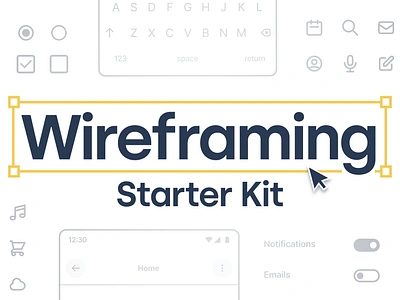 Wireframing Starter Kit 3d animation branding graphic design logo motion graphics ui