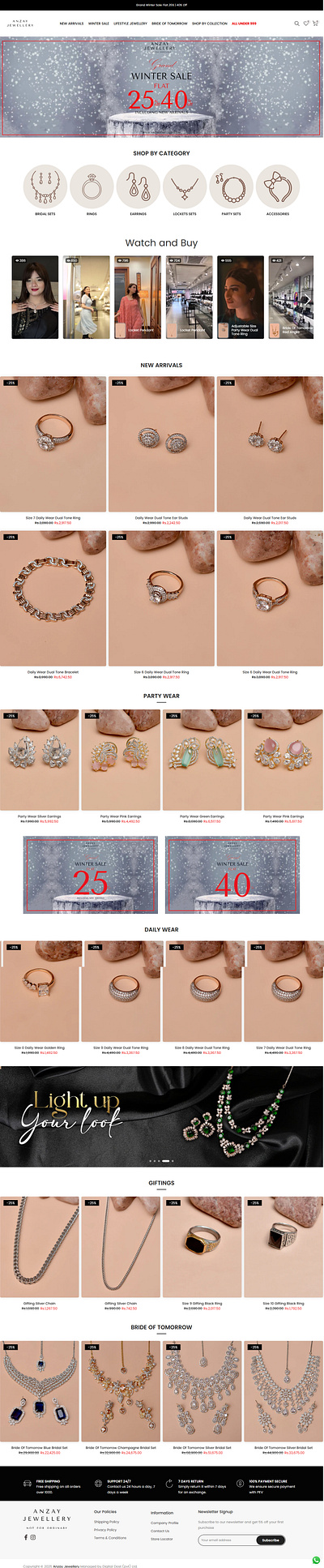 Modern Shopify Website Development for Jewelry Store. jewellery website jewelry website shopify store creation shopify store develper shopify web developemt shopify website designing shopify webstite development