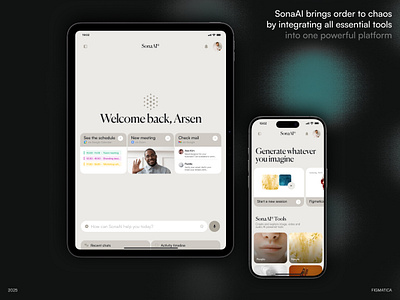 SonaAI – AI Personal Assistant agent ai app assistant bot chat mobile platform product saas startup ui ux web3