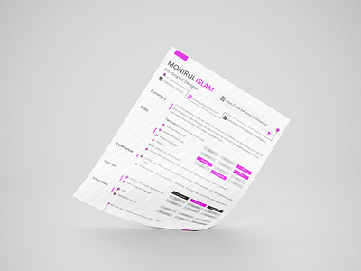 Minimal Creative Resume biodata creative creative resume cv minimal resume simple design