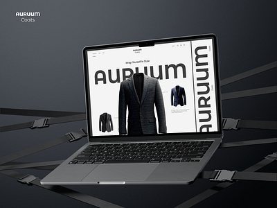 Auruum Coats branding clothing coats customdesign fashion landingpage ui website