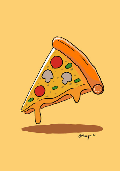 Freshly Baked Pizza animation digital art ui