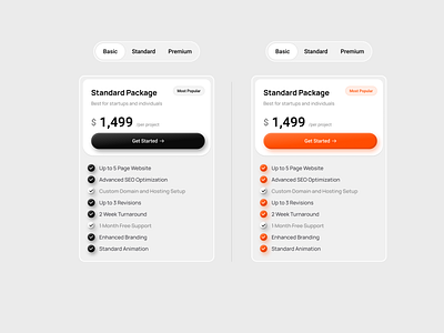 Pricing UI 3d card dark mode devdock figma light mode minimal minimalism modern pricing pricing page saas soft ui ui design web web design