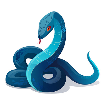 Vector snake asian cartoony cute design element exotic gradient graphic design illustration mascot nature poison serpent snake vector year zodiac zoo zoology