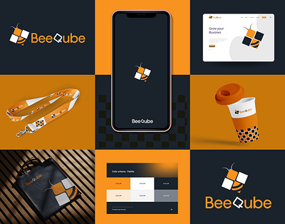 BeeQube Logo Design, Branding, Brand Identity design bee logo brand identity branding creative logo design crm e commerce fiverr graphic design icon illustration logo logo design logomark logotype minimalist modern logo ui vector visual