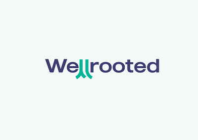 Wellrooted branding classic design graphic design illustrator logo logotype modern vector