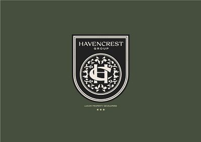 Havencrest Group branding classic design graphic design illustrator logo logotype modern monogram vector