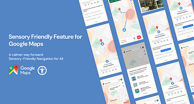 UI UX - Sensory Friendly Feature for Google Maps app branding design google maps graphic design illustration product design ui ux vector