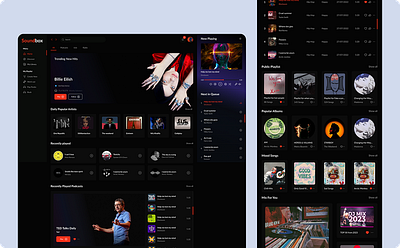 SOUNDBOX branding musicplatform ui uiux uxdesigner
